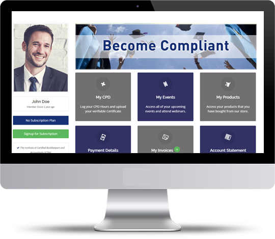 A website design showcasing compliance with regulations and standards | SAAA | South African Accounting Academy