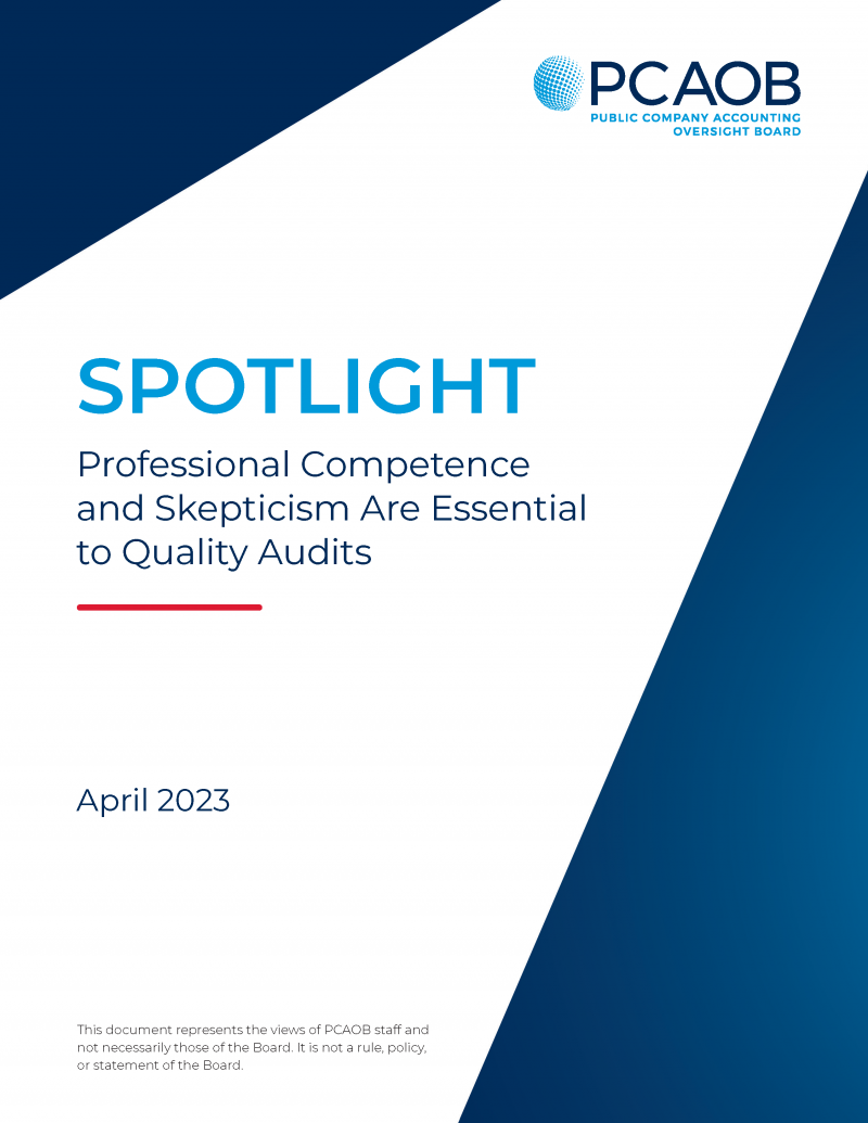 Professional Competence and Skepticism Are Essential to Quality Audits logo